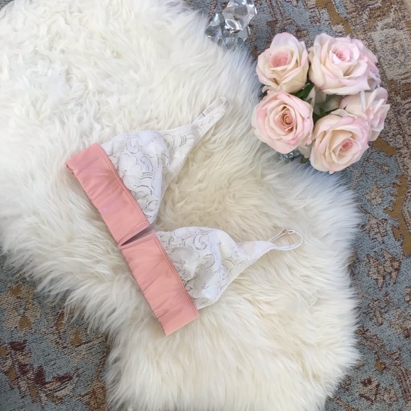 Intimately Free People® Satin Lace Unlined Bra Size XS - Picture 3 of 4